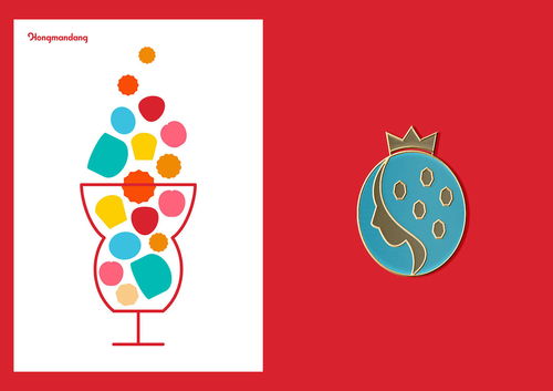 平面設計實例 紅幔堂草莓甜點品牌形象與廣告設計